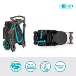 GARDENA Akku-Rasenmäher PowerMax Duo 46/36V P4A Solo, 36Volt (2x18V) (schwarz/grau, Ohne Akku Und Ladegerät, POWER FOR ALL ALLIANCE) -ALTERNATE GARDENA Akku Rasenm her PowerMax Duo 46 36V P4A solo 36Volt 2x18V @@100081836 33