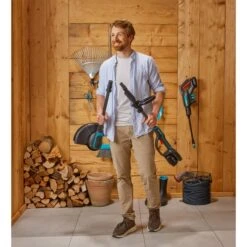 GARDENA Akku-Rasentrimmer PowerTrim 30/18V P4A (grau/türkis, Li-Ion Akku 4Ah, POWER FOR ALL ALLIANCE) -ALTERNATE GARDENA Akku Rasentrimmer PowerTrim 30 18V P4A@@100081838 38