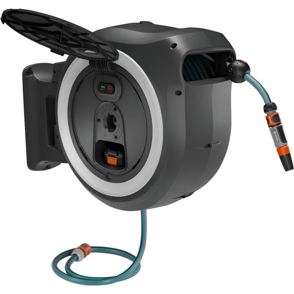 GARDENA Akku-Wand-Schlauchbox PowerRoll XL 18V P4A Solo, 35 Meter, Schlauchtrommel – Bild 2