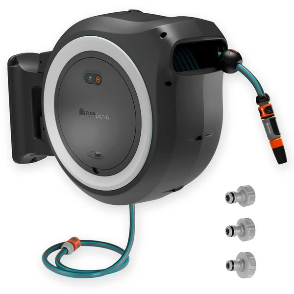 GARDENA Akku-Wand-Schlauchbox PowerRoll XL 18V P4A Solo, 35 Meter, Schlauchtrommel – Bild 6