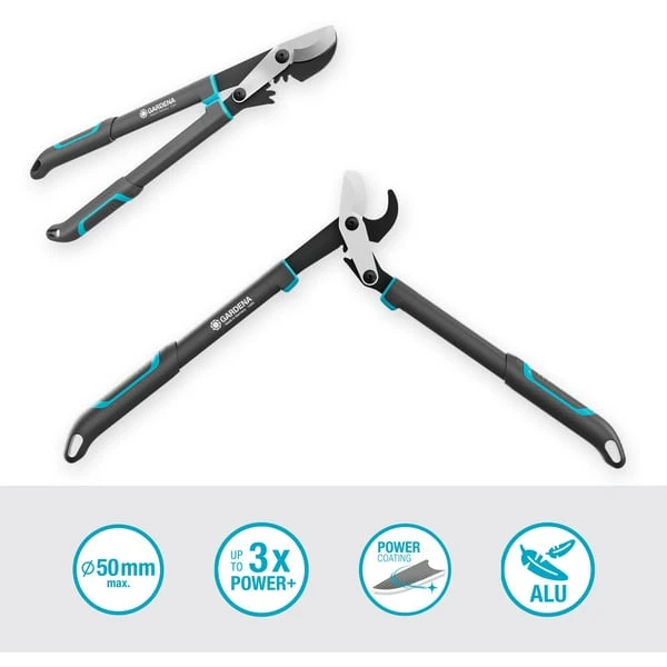 GARDENA Astschere EnergyCut Pro S (grau/türkis, 60cm) 2 GARDENA Astschere EnergyCut Pro S (grau/türkis, 60cm) – Bild 2