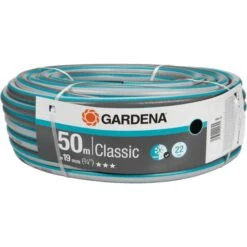 GARDENA Classic Schlauch 19mm (3/4") (grau/türkis, 50 Meter)