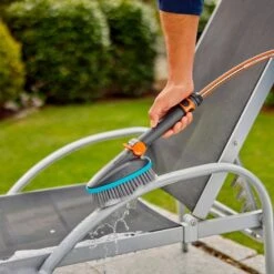 GARDENA Cleansystem Handbürste M Soft, Waschbürste (grau/türkis, Umlaufende Weichkunststoffleiste) -ALTERNATE GARDENA Cleansystem Handb rste M soft Waschb rste@@100025431 3