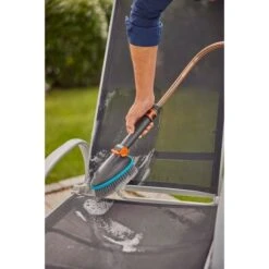 GARDENA Cleansystem Handbürste M Soft, Waschbürste (grau/türkis, Umlaufende Weichkunststoffleiste) -ALTERNATE GARDENA Cleansystem Handb rste M soft Waschb rste@@100025431 4