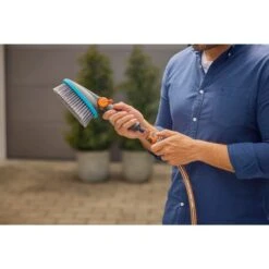 GARDENA Cleansystem Handbürste M Soft, Waschbürste (grau/türkis, Umlaufende Weichkunststoffleiste) -ALTERNATE GARDENA Cleansystem Handb rste M soft Waschb rste@@100025431 5