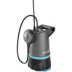 GARDENA Klar-/Schmutzwasser-Tauchpumpe 20000 BASIC, Tauch- / Druckpumpe (grau/schwarz, 550 Watt)