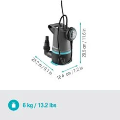 GARDENA Klar-/Schmutzwasser-Tauchpumpe 20000 BASIC, Tauch- / Druckpumpe (grau/schwarz, 550 Watt) -ALTERNATE GARDENA Klar Schmutzwasser Tauchpumpe 20000 BASIC Tauch Druckpumpe@@100081800 32