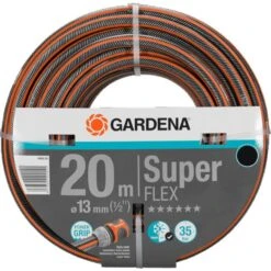 GARDENA Premium SuperFLEX Schlauch 13mm (1/2") (grau/orange, 20 Meter)