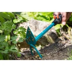 GARDENA Combisystem-Kleinhäckchen, 2 Zinken, Hacke (türkis, 6cm) -ALTERNATE GARDENA combisystem Kleinh ckchen 2 Zinken Hacke@@1308083 2
