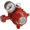 GOK Gasdruckregler EN61-DS 1,5kg/h SBS, Regulierventil (rot, Mit Manometer)