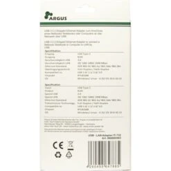 Inter-Tech USB Adapter Argus IT-732, USB-C Stecker > RJ-45 Buchse -ALTERNATE Inter Tech USB Adapter Argus IT 732 USB C Stecker RJ 45 Buchse@@1845958 4