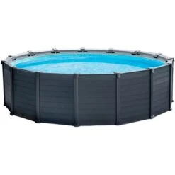 Intex Frame Pool Set Graphit Ø 478 X 124cm, Schwimmbad