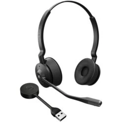 Jabra Engage 55 MS, Headset (schwarz, Basisstation, USB-A, Niedriger Energieverbrauch)