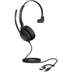 Jabra Evolve2 50, Headset (schwarz, Microsoft Teams Version, Bluetooth 5.2, USB-C Und USB-A, Mono) -ALTERNATE Jabra Evolve2 50 Headset@@100125670 2