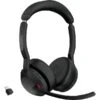 Jabra Evolve2 55, Headset (schwarz, Stereo, UC, USB-C, Link380c)