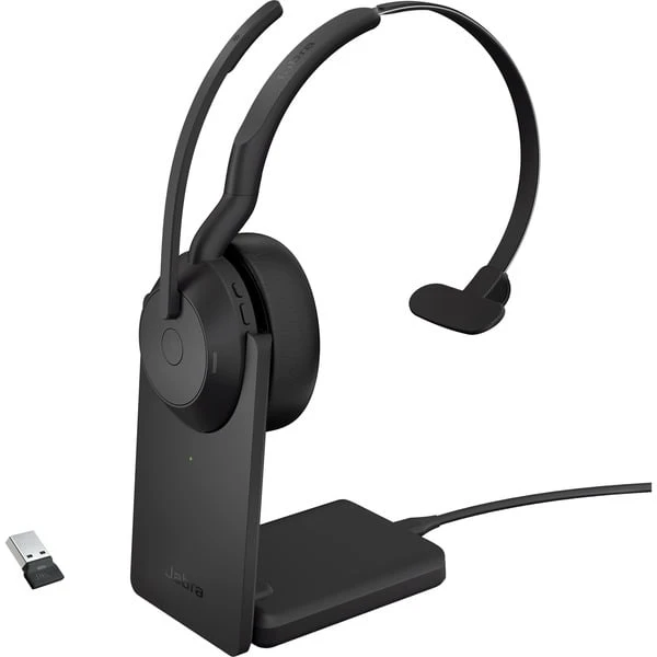 Jabra Evolve2 55, Mit Ladestation, Headset (schwarz, Mono, UC, USB-A, Link380a) 1 Jabra Evolve2 55, Mit Ladestation, Headset (schwarz, Mono, UC, USB-A, Link380a)