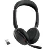 Jabra Evolve2 65 Flex Duo, Headset (schwarz, Stereo, UC, USB-A, Link380a)
