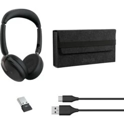 Jabra Evolve2 65 Flex Duo, Headset (schwarz, Stereo, Microsoft Teams, USB-A, Link380a) -ALTERNATE Jabra Evolve2 65 Flex Duo Headset@@1906935 4
