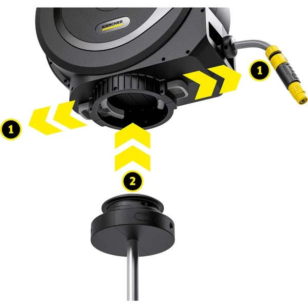 Kärcher Schlauchbox HBX 4.20 Automatic, Schlauchtrommel (schwarz/grau, 20 Meter, Inkl. Spritze) 8 Kärcher Schlauchbox HBX 4.20 Automatic, Schlauchtrommel (schwarz/grau, 20 Meter, Inkl. Spritze) – Bild 8