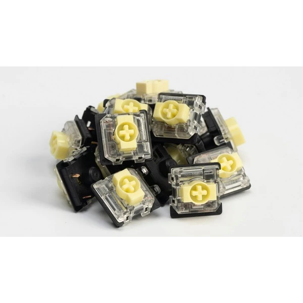 Keychron Gateron Low Profile 2.0 Mechanical Banana Switch-Set, Tastenschalter (gelb/transparent, 110 Stück) – Bild 2