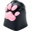 Keychron Kitty Paw Aluminum Alloy Artisan Keycap, Tastenkappe (schwarz/rosa)