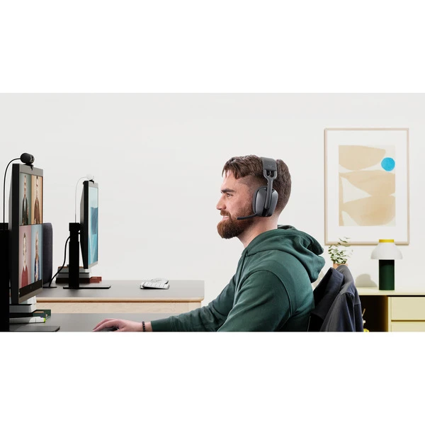 Logitech Zone Vibe Wireless, Headset (graphit, Teams Version Mit USB-C-Dongle) 4 Logitech Zone Vibe Wireless, Headset (graphit, Teams Version Mit USB-C-Dongle) – Bild 4