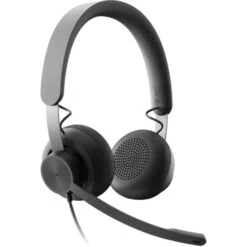 Logitech Zone Wired MS Teams, Headset (grau/schwarz, Microsoft Teams Zertifiziert, USB-A/C)