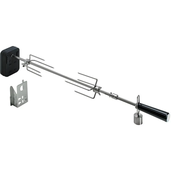 Moesta Rotisserie-Set Für Smokin' PizzaRing, Für 47cm + 50cm Kugelgrill, Grillspieß