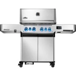 Napoleon Gasgrill Prestige 500 Connected Edelstahl (silber, Mit SIZZLE ZONE Und Heckbrenner, Modell 2025)