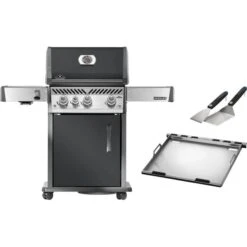 Napoleon Gasgrill Rogue PRO 425 Charcoal Grau + Plancha + Tool Set (grau, Mit SIZZLE-ZONE, Modell 2025)