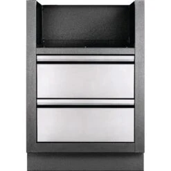 Napoleon OASIS-Unterschrank Für Den Einbaugrillaufsatz BIB18 (dunkelgrau/edelstahl)