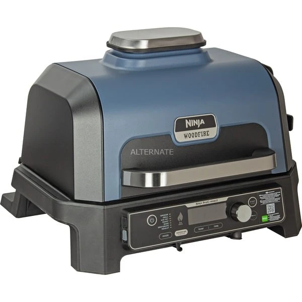 Ninja Woodfire Pro Connect XL Outdoor Elektrogrill & Smoker (blau/schwarz, 1.700 Watt) 1 Ninja Woodfire Pro Connect XL Outdoor Elektrogrill & Smoker (blau/schwarz, 1.700 Watt)