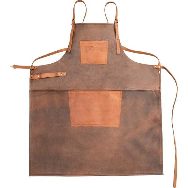 Petromax Büffelleder-Schürze Mit Gekreuztem Rückenband 1 Petromax Büffelleder-Schürze Mit Gekreuztem Rückenband