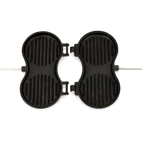 Petromax Burgereisen, Backform (schwarz/holz, Für 2 Burger) 2 Petromax Burgereisen, Backform (schwarz/holz, Für 2 Burger) – Bild 2