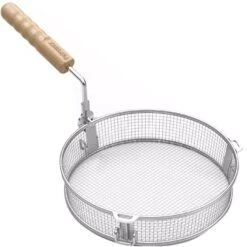 Petromax Frittierkorb Fryba, Grillkorb (edelstahl/holz, Für Feuertöpfe Ft6 Und Ft9)