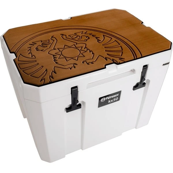 Petromax Haft-Auflage Für Petromax Kühlbox Kx50, Abdeckung (braun, Mit Drachenlogo) 1 Petromax Haft-Auflage Für Petromax Kühlbox Kx50, Abdeckung (braun, Mit Drachenlogo)