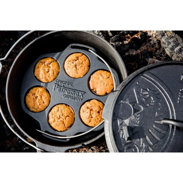 Petromax Muffinform Mf6, Backform (schwarz, Ø 23,8cm) 3 Petromax Muffinform Mf6, Backform (schwarz, Ø 23,8cm) – Bild 3
