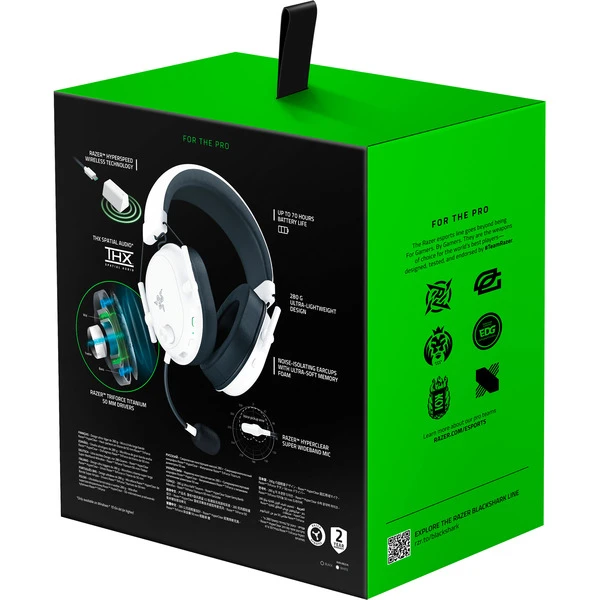 Razer BlackShark V2 HyperSpeed, Gaming-Headset (weiß, Bluetooth, USB-A) 11 Razer BlackShark V2 HyperSpeed, Gaming-Headset (weiß, Bluetooth, USB-A) – Bild 11