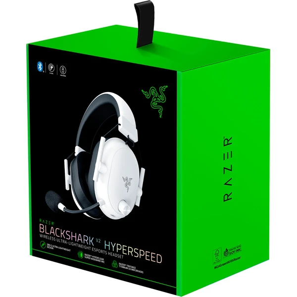 Razer BlackShark V2 HyperSpeed, Gaming-Headset (weiß, Bluetooth, USB-A) 10 Razer BlackShark V2 HyperSpeed, Gaming-Headset (weiß, Bluetooth, USB-A) – Bild 10