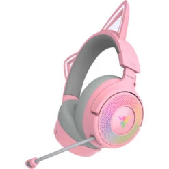 Razer Kraken Kitty V3 Pro Quartz, Gaming-Headset (rosa/grau, Bluetooth, USB-Dongle, USB-Kabel) -ALTERNATE Razer Kraken Kitty V3 Pro Quartz Gaming Headset@@100152675 2