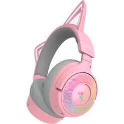 Razer Kraken Kitty V3 Pro Quartz, Gaming-Headset (rosa/grau, Bluetooth, USB-Dongle, USB-Kabel) -ALTERNATE Razer Kraken Kitty V3 Pro Quartz Gaming Headset@@100152675 4