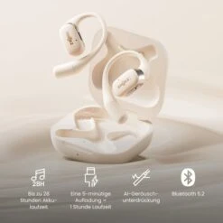 Shokz OpenFit, Kopfhörer (beige, Bluetooth, USB-C) -ALTERNATE Shokz OpenFit Kopfh rer@@100026676 5