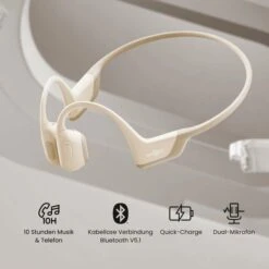 Shokz OpenRun Pro Mini, Kopfhörer (beige, Bluetooth, IP55) -ALTERNATE Shokz OpenRun Pro Mini Kopfh rer@@100026673 2
