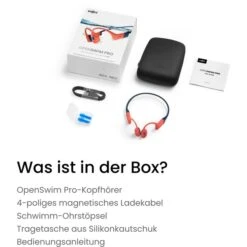 Shokz OpenSwim Pro, Kopfhörer (rot/blaugrau, Blueooth, 32 GB Speicher Für Musik) -ALTERNATE Shokz OpenSwim Pro Kopfh rer@@100074094 7