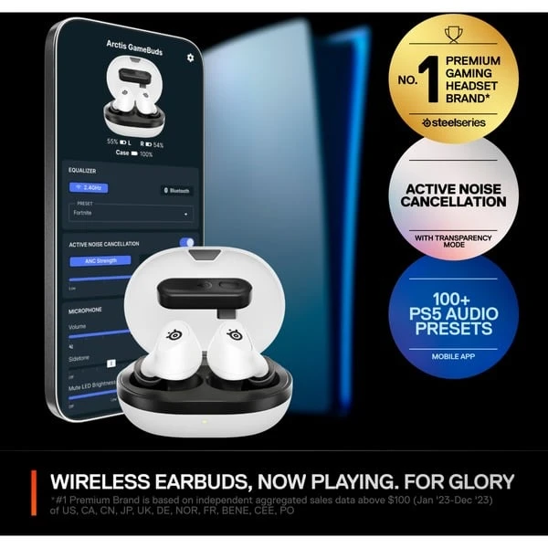 SteelSeries Arctis GameBuds Für Playstation, Kopfhörer (weiß) 8 SteelSeries Arctis GameBuds Für Playstation, Kopfhörer (weiß) – Bild 8