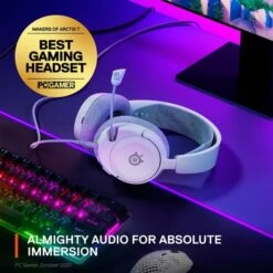 SteelSeries Arctis Nova 1, Gaming-Headset (weiß, 3.5 Mm Klinke) -ALTERNATE SteelSeries Arctis Nova 1 Gaming Headset@@1853438 2