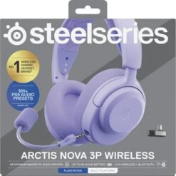 SteelSeries Arctis Nova 3P Wireless Lavender, Gaming-Headset (lavendel, Für Playstation, Bluetooth, WiFi, Mobile App Control) -ALTERNATE SteelSeries Arctis Nova 3P Wireless Lavender Gaming Headset@@100123892 38