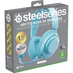 SteelSeries Arctis Nova 3X Wireless Aqua, Gaming-Headset (hellblau, Für Xbox, Bluetooth, WiFi, Mobile App Control) -ALTERNATE SteelSeries Arctis Nova 3X Wireless Aqua Gaming Headset@@100123894 36