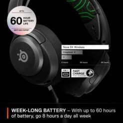 SteelSeries Arctis Nova 5X Wireless, Gaming-Headset (schwarz) -ALTERNATE SteelSeries Arctis Nova 5X Wireless Gaming Headset@@100048142 4