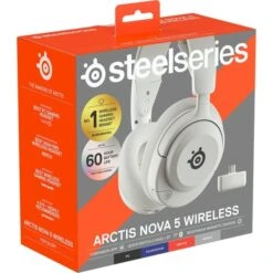 SteelSeries Arctis Nova 5 Wireless, Gaming-Headset (weiß) -ALTERNATE SteelSeries Arctis Nova 5 Wireless Gaming Headset@@100076081 6